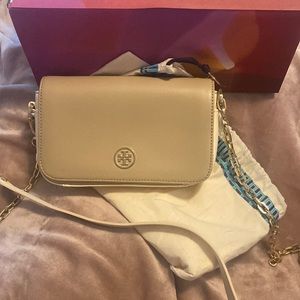 Tory Burch Cream Crossbody Bag